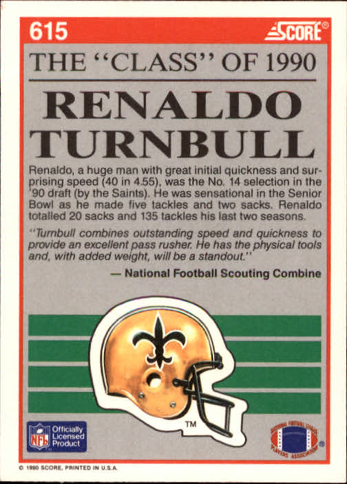1990 Score Football "Main Set" Cards #441 to #660 Rookies and Veterans - Picture 339 of 427