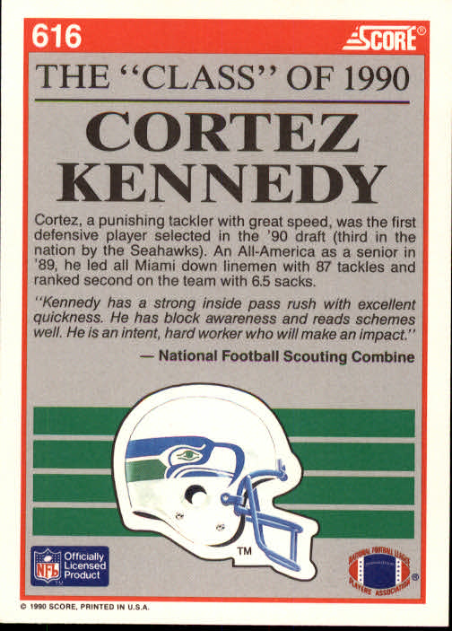 1990 Score Football "Main Set" Cards #441 to #660 Rookies and Veterans - Picture 341 of 427