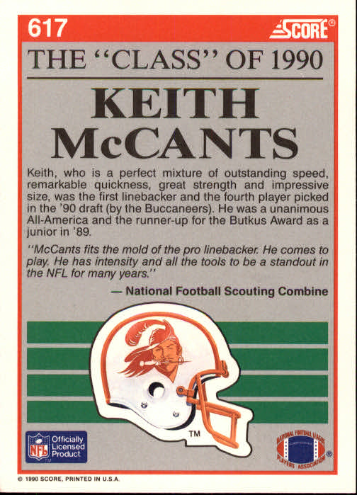 1990 Score Football "Main Set" Cards #441 to #660 Rookies and Veterans - Picture 343 of 427
