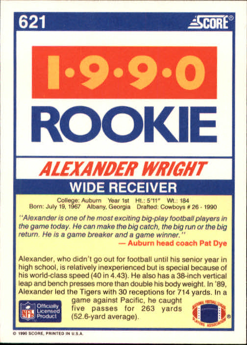 1990 Score Football "Main Set" Cards #441 to #660 Rookies and Veterans - Picture 349 of 427