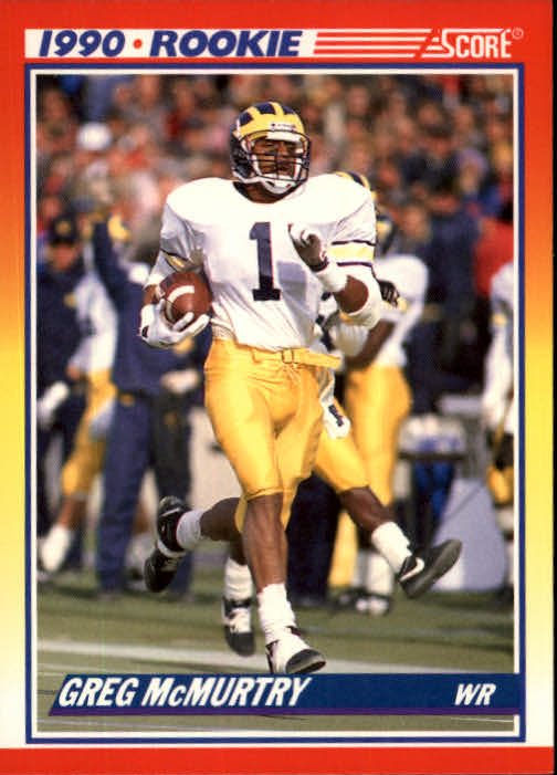 1990 Score Football "Main Set" Cards #441 to #660 Rookies and Veterans - Picture 406 of 427
