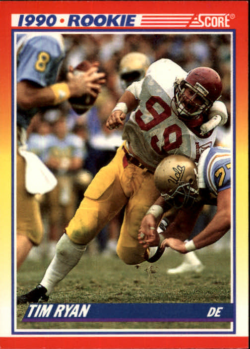 1990 Score Football "Main Set" Cards #441 to #660 Rookies and Veterans - Picture 410 of 427