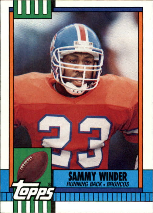 #243 Sammy Winder - Denver Broncos - 1989 Topps Football