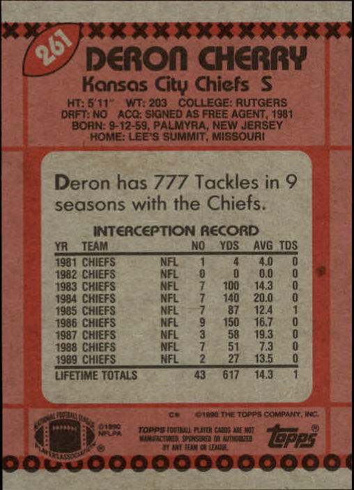 1990 Topps Football "Main Set" Cards #201 to #400 Rookies and Veterans - Picture 119 of 389