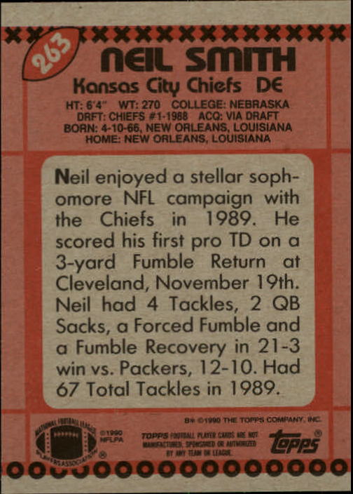 1990 Topps Football "Main Set" Cards #201 to #400 Rookies and Veterans - Picture 123 of 389