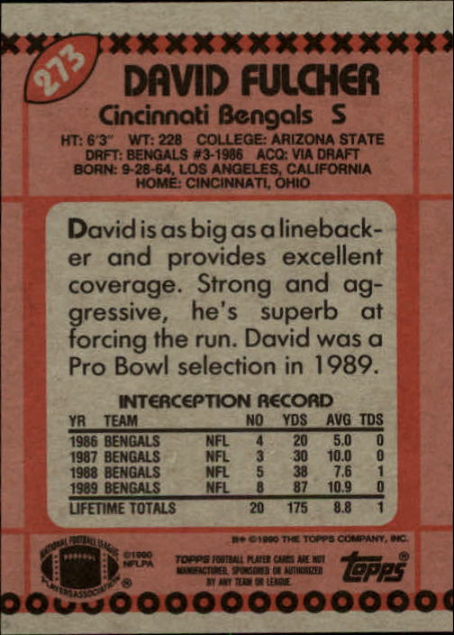 1990 Topps Football "Main Set" Cards #201 to #400 Rookies and Veterans - Picture 143 of 389