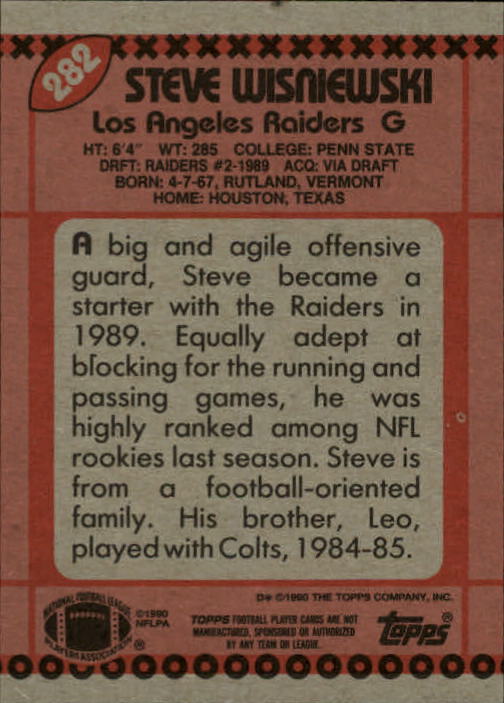 1990 Topps Football "Main Set" Cards #201 to #400 Rookies and Veterans - Picture 161 of 389