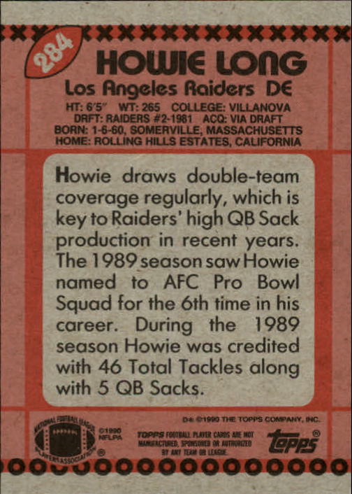 1990 Topps Football "Main Set" Cards #201 to #400 Rookies and Veterans - Picture 165 of 389