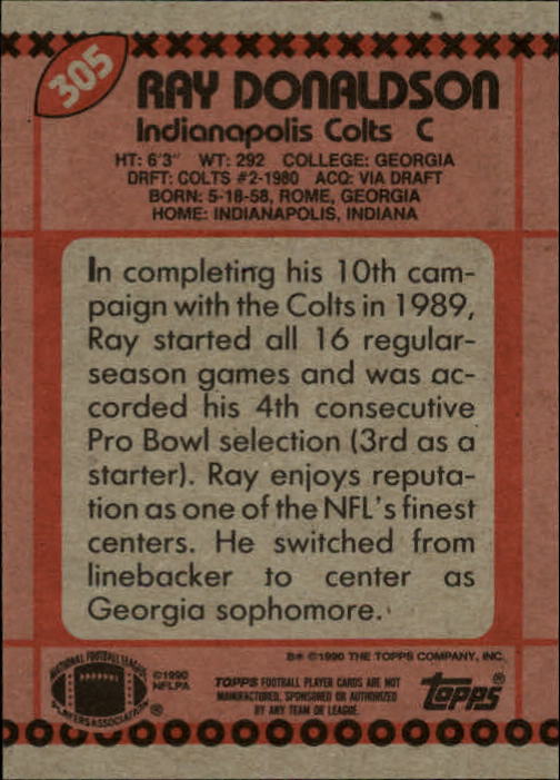 1990 Topps Football "Main Set" Cards #201 to #400 Rookies and Veterans - Picture 205 of 389
