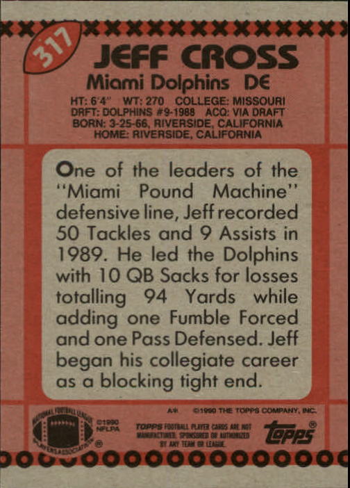 1990 Topps Football "Main Set" Cards #201 to #400 Rookies and Veterans - Picture 229 of 389