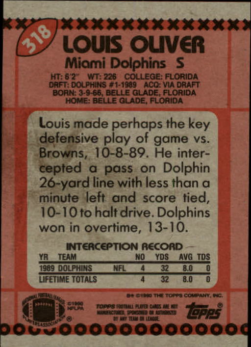 1990 Topps Football "Main Set" Cards #201 to #400 Rookies and Veterans - Picture 231 of 389
