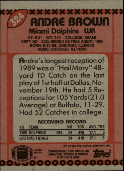 1990 Topps Football "Main Set" Cards #201 to #400 Rookies and Veterans - Picture 243 of 389