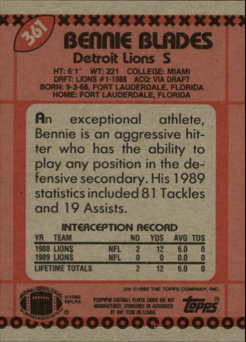 1990 Topps Football "Main Set" Cards #201 to #400 Rookies and Veterans - Picture 315 of 389