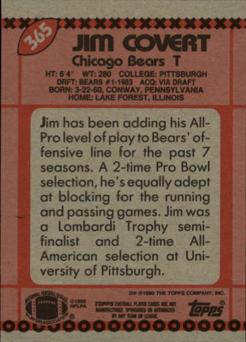 1990 Topps Football "Main Set" Cards #201 to #400 Rookies and Veterans - Picture 323 of 389