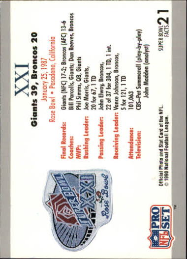 1990-91 Pro Set Super Bowl 160 Football Card Pick - Picture 11 of 261