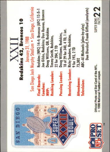 1990-91 Pro Set Super Bowl 160 Football Card Pick - Picture 13 of 261