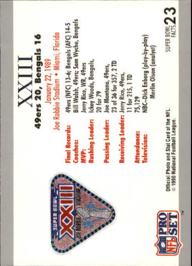 1990-91 Pro Set Super Bowl 160 Football Card Pick - Picture 15 of 261