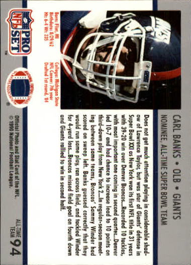 1990-91 Pro Set Super Bowl 160 Football Card Pick - Picture 129 of 261