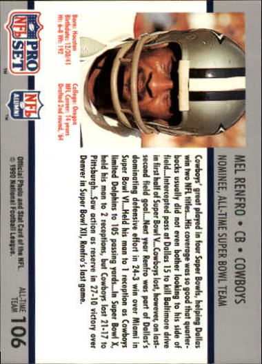 1990-91 Pro Set Super Bowl 160 Football Card Pick - Picture 153 of 261