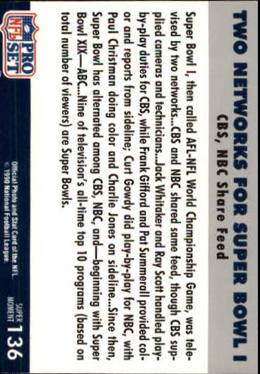 1990-91 Pro Set Super Bowl 160 Football Card Pick - Picture 211 of 261