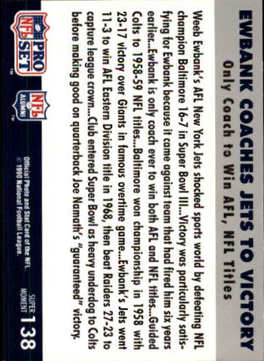 1990-91 Pro Set Super Bowl 160 Football Card Pick - Picture 215 of 261