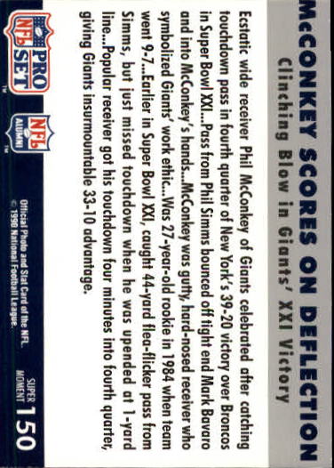 1990-91 Pro Set Super Bowl 160 Football Card Pick - Picture 239 of 261