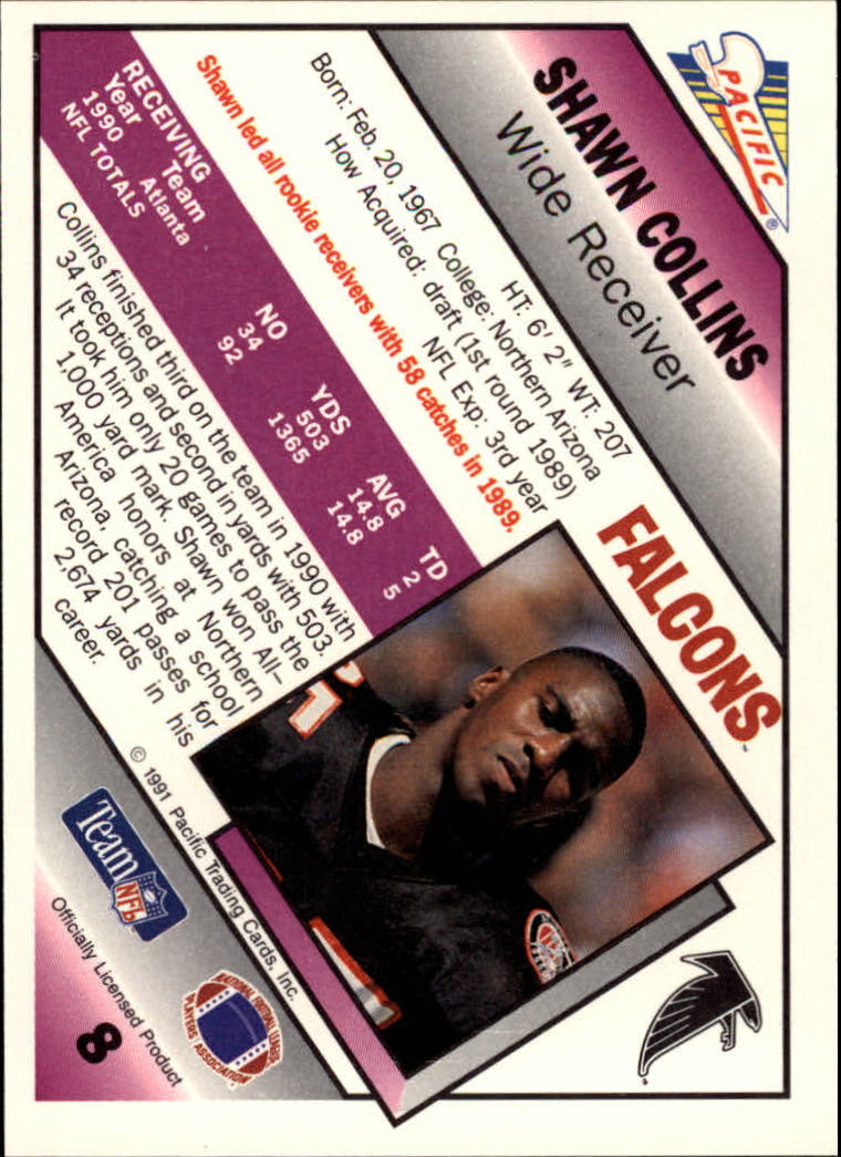 1991 Pacific Football (Pick Card From List 1-258) c59 7-22 - Picture 17 of 483