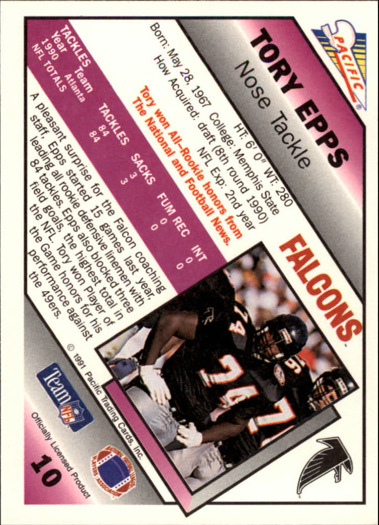 1991 Pacific Football (Pick Card From List 1-258) c59 7-22 - Picture 21 of 483