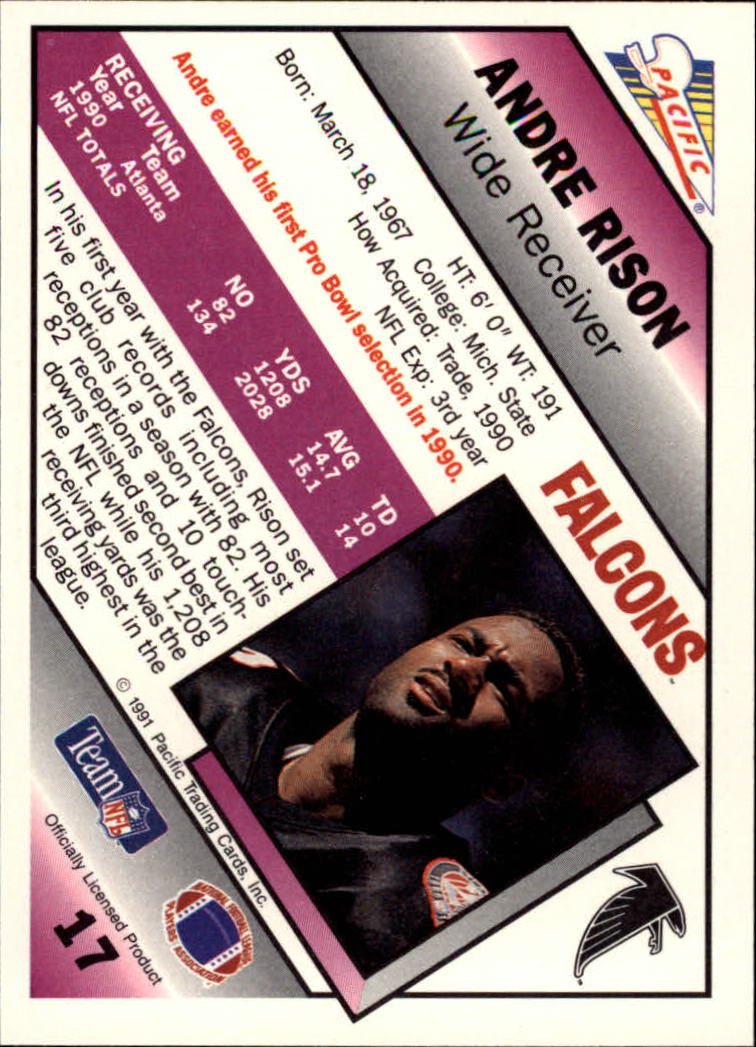 1991 Pacific Football (Pick Card From List 1-258) c59 7-22 - Picture 35 of 483