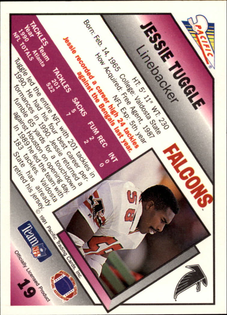 1991 Pacific Football (Pick Card From List 1-258) c59 7-22 - Picture 39 of 483