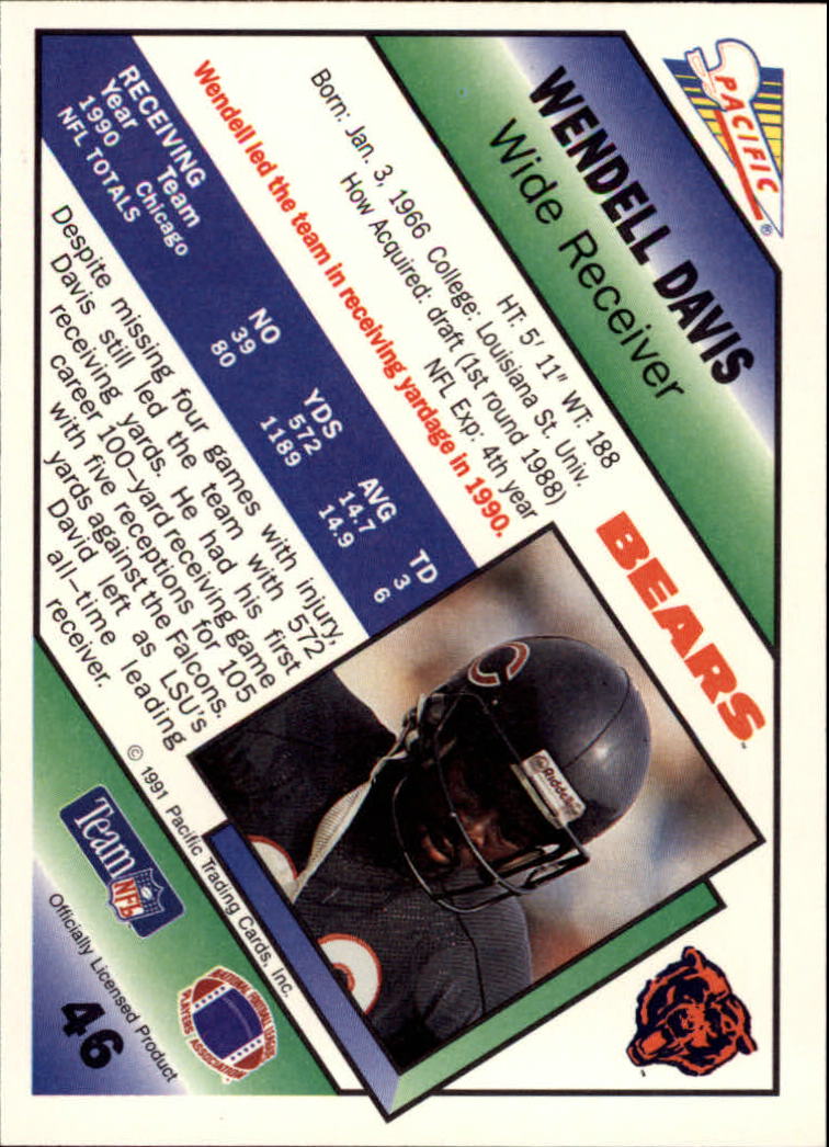 1991 Pacific Football (Pick Card From List 1-258) c59 7-22 - Picture 87 of 483