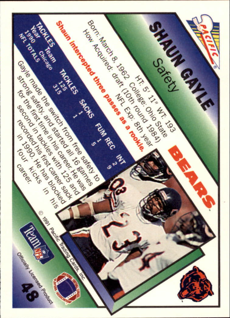 1991 Pacific Football (Pick Card From List 1-258) c59 7-22 - Picture 91 of 483