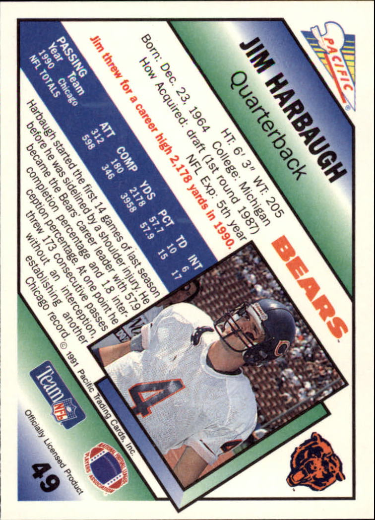 1991 Pacific Football (Pick Card From List 1-258) c59 7-22 - Picture 93 of 483