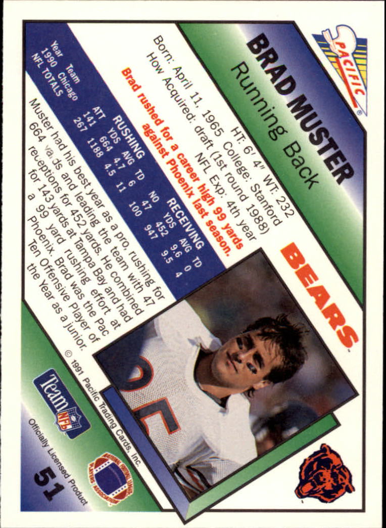 1991 Pacific Football (Pick Card From List 1-258) c59 7-22 - Picture 97 of 483