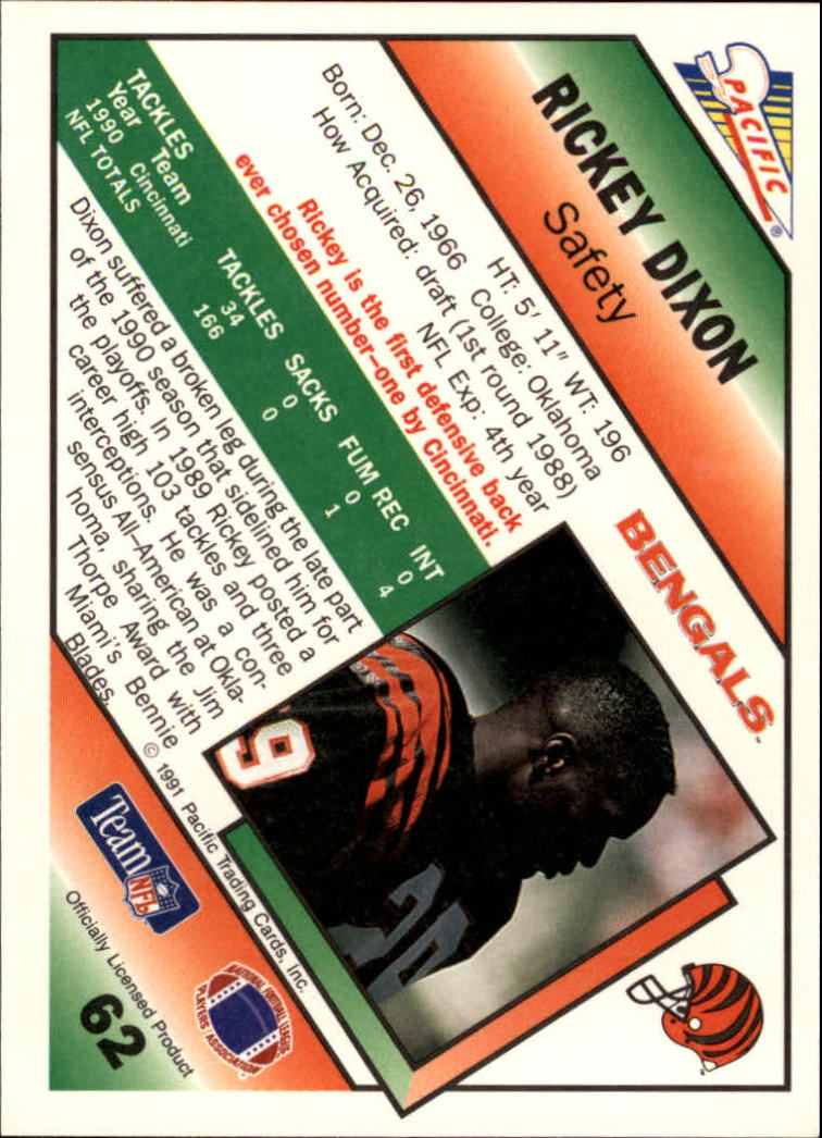 1991 Pacific Football (Pick Card From List 1-258) c59 7-22 - Picture 119 of 483