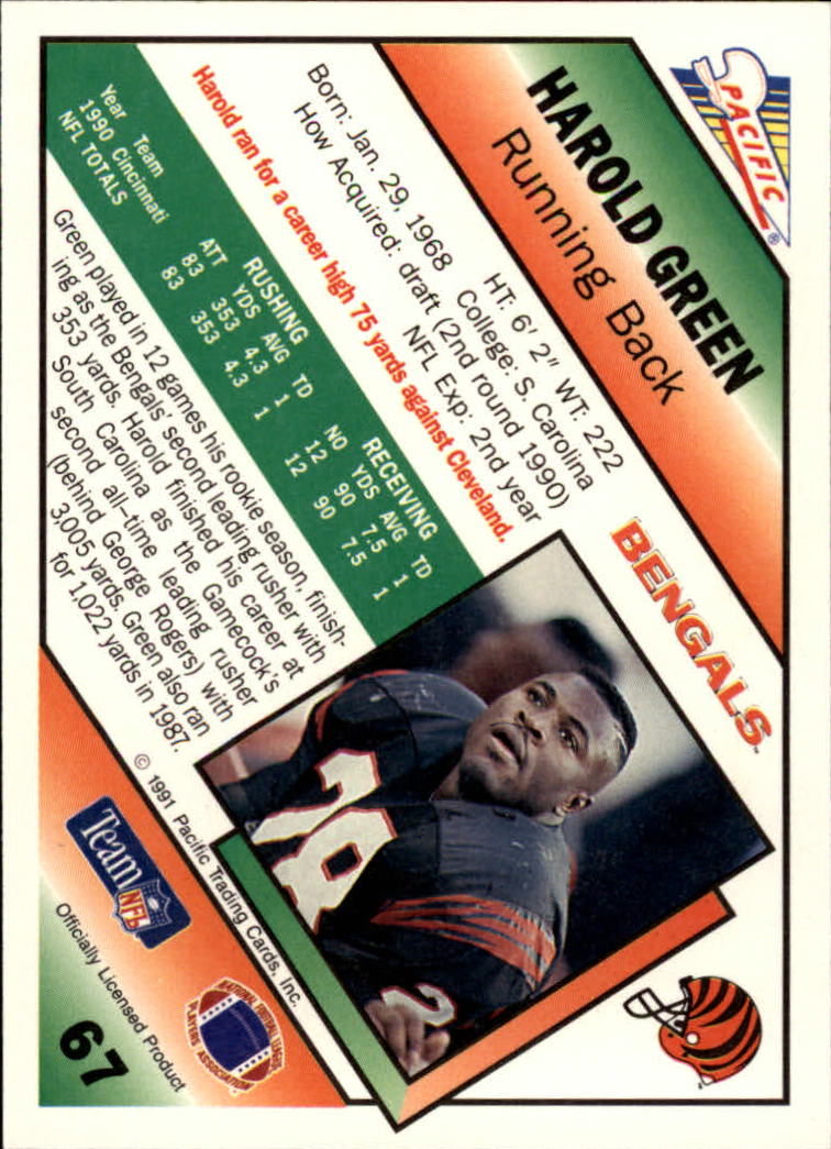 1991 Pacific Football (Pick Card From List 1-258) c59 7-22 - Picture 129 of 483