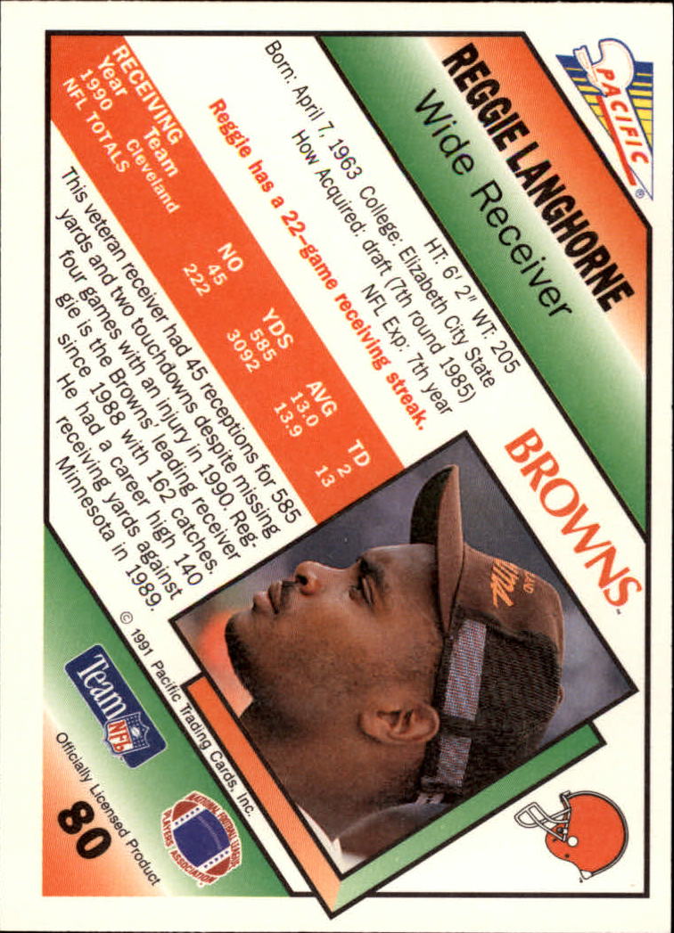 1991 Pacific Football (Pick Card From List 1-258) c59 7-22 - Picture 155 of 483