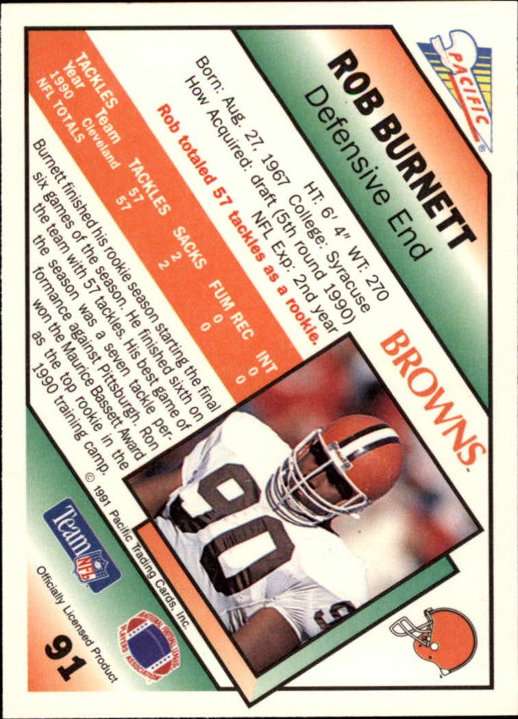 1991 Pacific Football (Pick Card From List 1-258) c59 7-22 - Picture 175 of 483