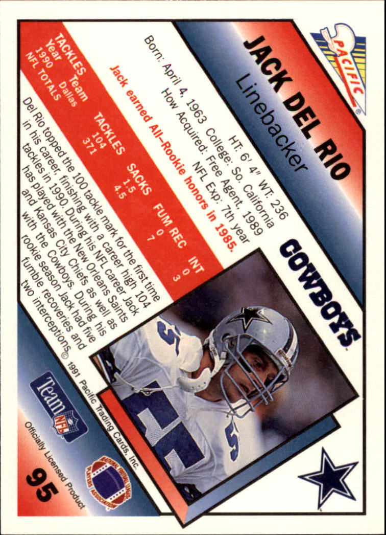 1991 Pacific Football (Pick Card From List 1-258) c59 7-22 - Picture 181 of 483