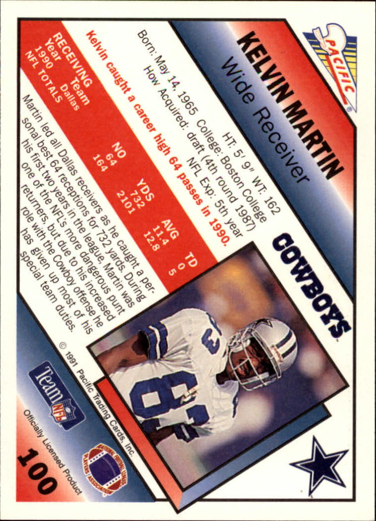 1991 Pacific Football (Pick Card From List 1-258) c59 7-22 - Picture 191 of 483