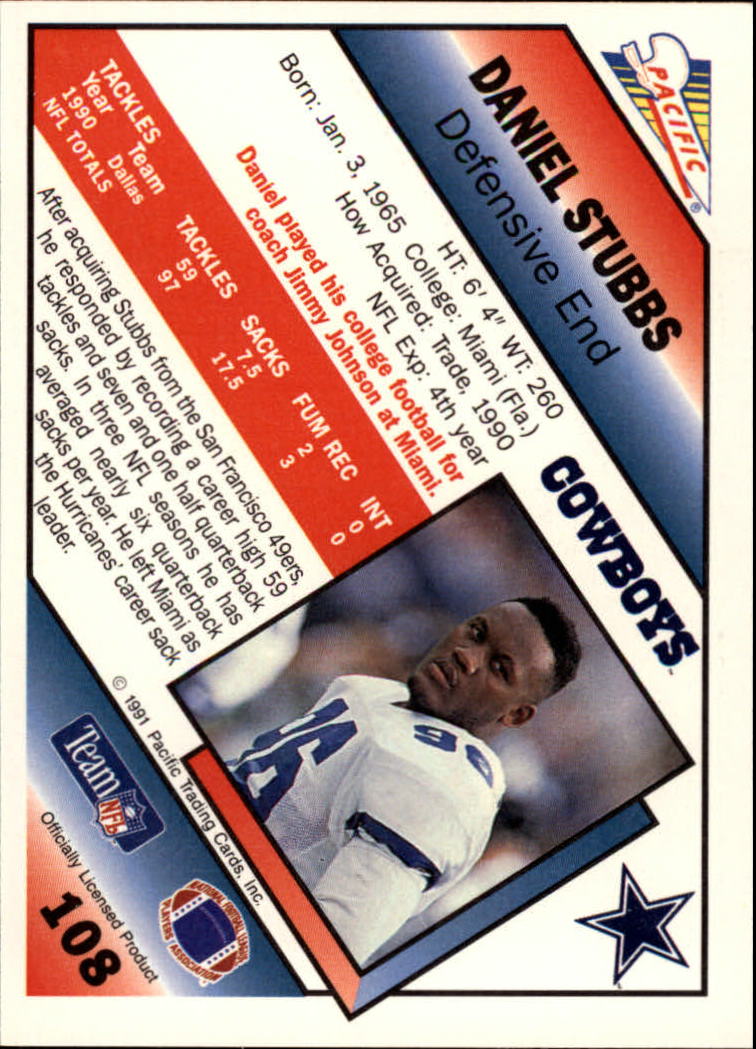 1991 Pacific Football (Pick Card From List 1-258) c59 7-22 - Picture 203 of 483