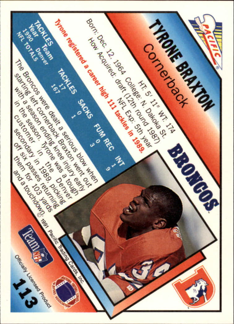 1991 Pacific Football (Pick Card From List 1-258) c59 7-22 - Picture 213 of 483