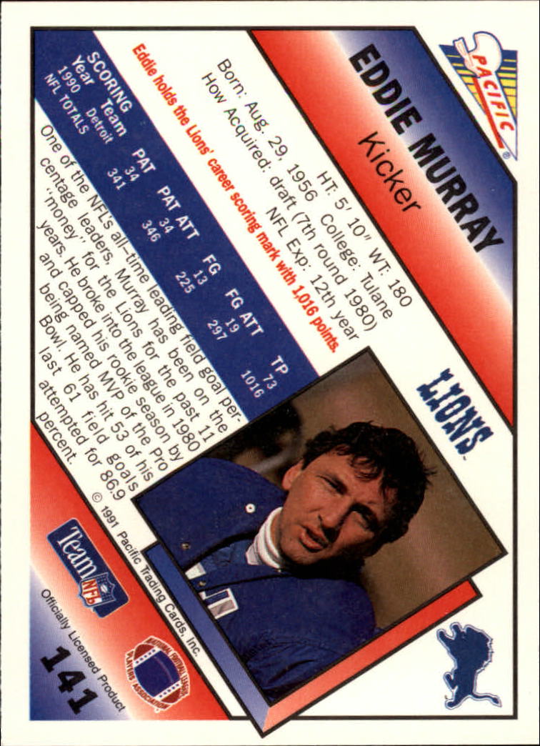 1991 Pacific Football (Pick Card From List 1-258) c59 7-22 - Picture 265 of 483