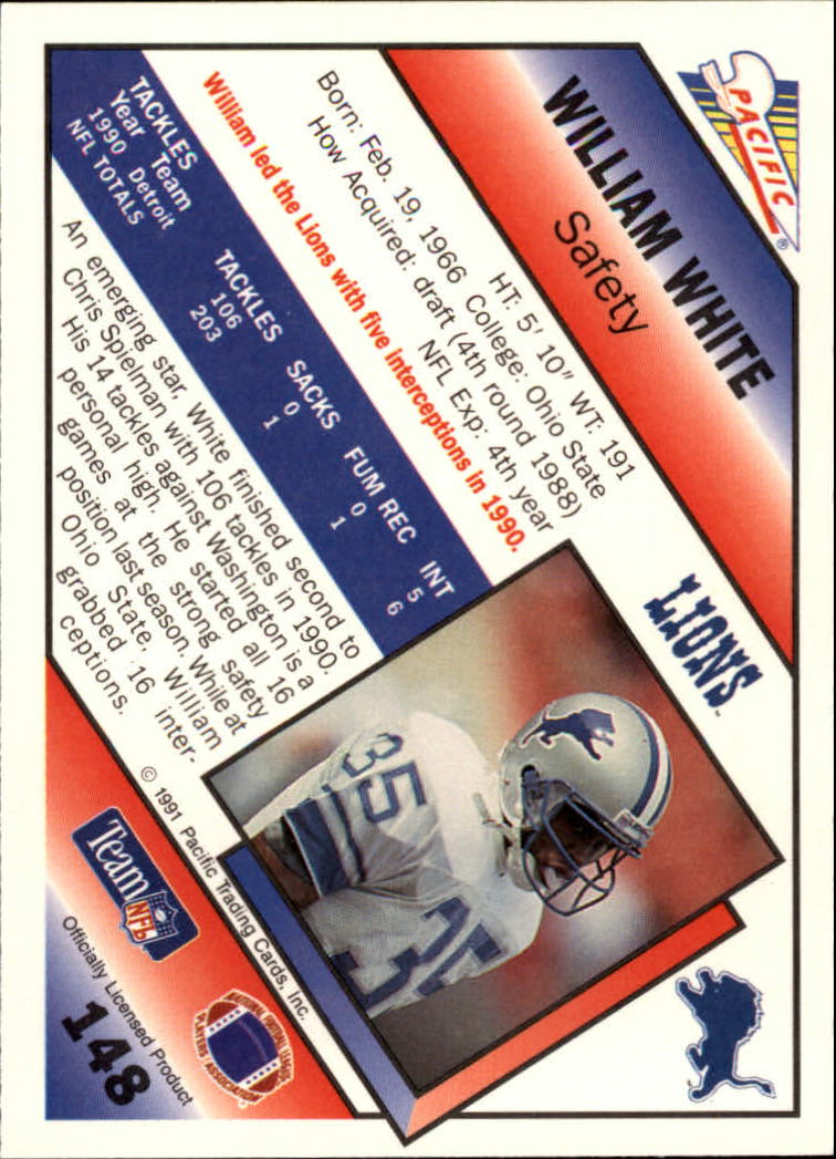 1991 Pacific Football (Pick Card From List 1-258) c59 7-22 - Picture 279 of 483