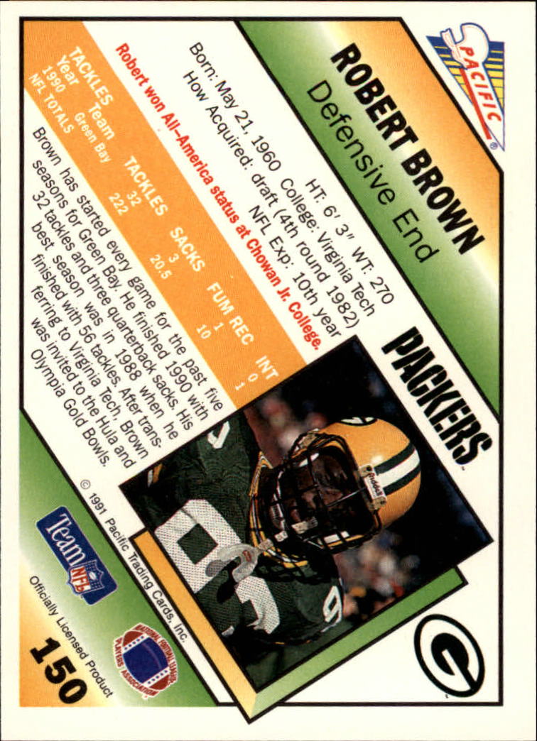 1991 Pacific Football (Pick Card From List 1-258) c59 7-22 - Picture 283 of 483