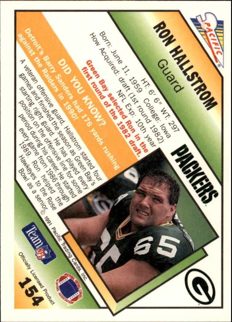 1991 Pacific Football (Pick Card From List 1-258) c59 7-22 - Picture 291 of 483