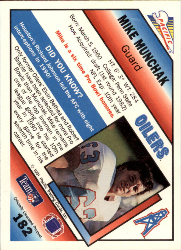 1991 Pacific Football (Pick Card From List 1-258) c59 7-22 - Picture 343 of 483