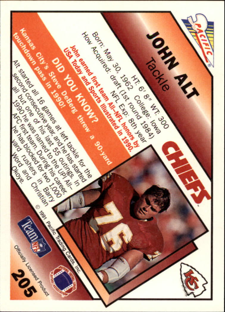 1991 Pacific Football (Pick Card From List 1-258) c59 7-22 - Picture 385 of 483