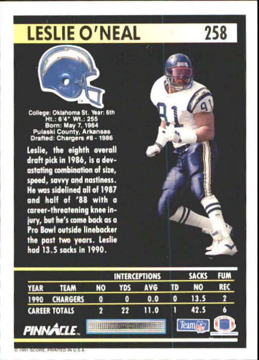 1991 Pinnacle Football "Main Set" Cards #251 to #415 Rookies and Veterans - Picture 17 of 327