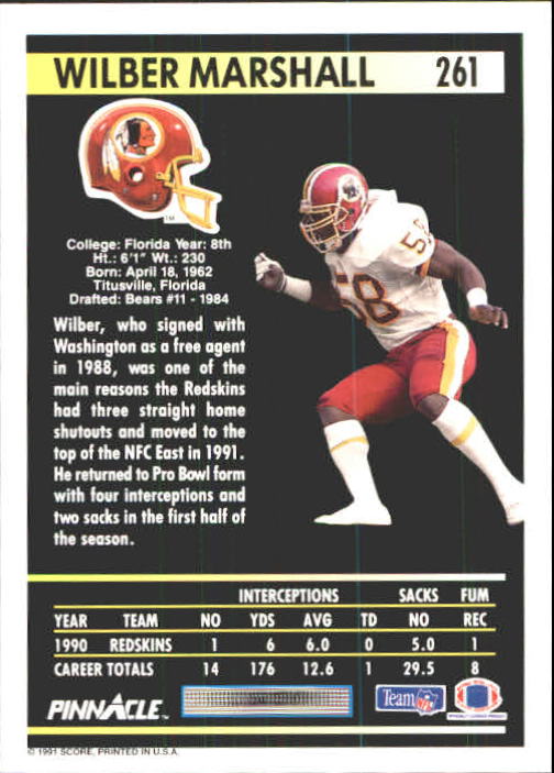 1991 Pinnacle Football "Main Set" Cards #251 to #415 Rookies and Veterans - Picture 23 of 327